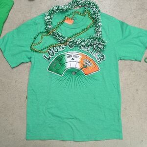 St. Patrick's Day luck o meter tee, & beads